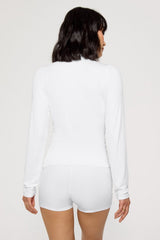 soft rib long sleeve henley