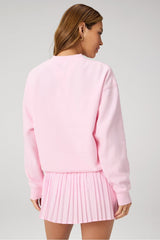 cozy fleece crew neck sweatshirt