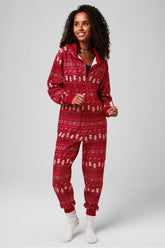 cozy fleece hooded onesie