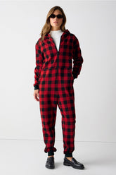 cozy fleece hooded onesie