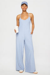 cloud jersey wide leg onesie
