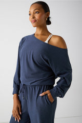 cloud jersey off shoulder onesie