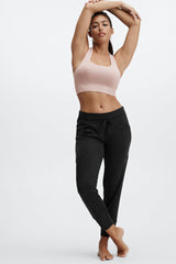sleek knit drawstring pant