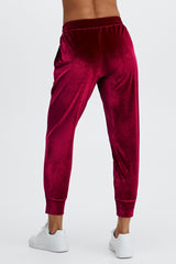 luxe velour jogger