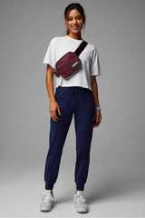 high-waisted performance jogger