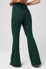 oasis pureluxe high-waisted crossover flare