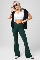 oasis pureluxe high-waisted crossover flare
