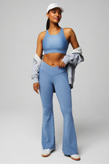 oasis pureluxe high-waisted crossover flare