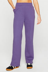 cozy fleece wide leg sweatpant