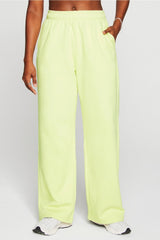 cozy fleece wide leg sweatpant