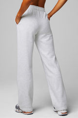 cozy fleece wide leg sweatpant