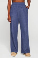 cozy fleece wide leg sweatpant