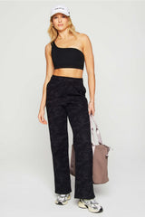 cozy fleece wide leg sweatpant