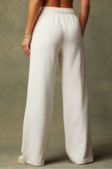 cozy cord high-waisted wide leg pant
