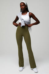 oasis pureluxe high-waisted pocketed kick flare