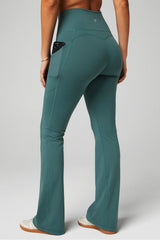 oasis pureluxe high-waisted pocketed kick flare