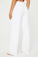 year round terry wide leg pant