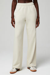 year round terry wide leg sweatpant