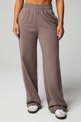 year round terry wide leg pant