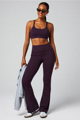 cold weather pocketed high-waisted mini flare