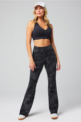 cold weather pocketed high-waisted mini flare