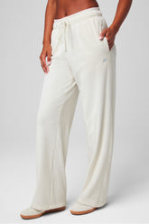 plush rib wide leg