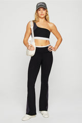 define powerhold® high-waisted color-blocked flare pant