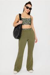 year round terry flare pant
