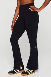 sleek seamless high-waisted flare pant