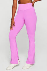 sleek seamless high-waisted flare pant