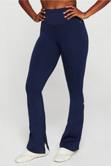 sleek seamless high-waisted flare pant
