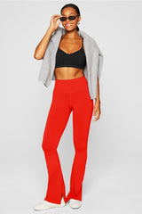 sleek seamless high-waisted flare pant