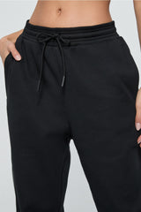 cozy fleece mesh-paneled jogger