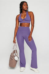 oasis pureluxe high-waisted pocketed kick flare