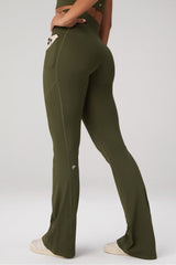 oasis pureluxe high-waisted pocketed kick flare