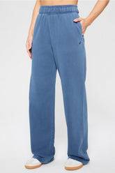 year round terry wide leg pant