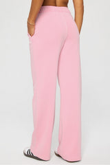 year round terry wide leg pant