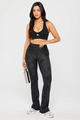 oasis pureluxe high-waisted pocketed kick flare