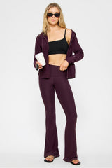 cloud jersey foldover flare