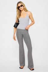 cloud jersey foldover flare