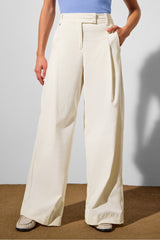 pleated wide leg trouser
