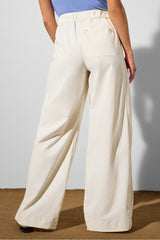 pleated wide leg trouser