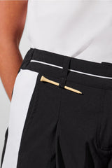 pleated wide leg trouser