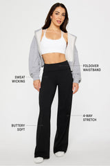 pureluxe foldover straight leg pant