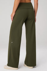 pureluxe foldover straight leg pant