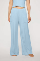 soft rib wide leg pant