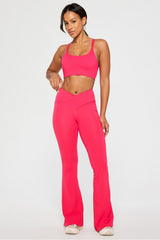 oasis pureluxe high-waisted crossover flare