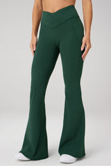 oasis pureluxe high-waisted crossover flare