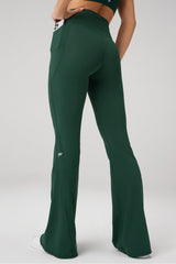 oasis pureluxe high-waisted crossover flare