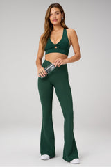 oasis pureluxe high-waisted crossover flare